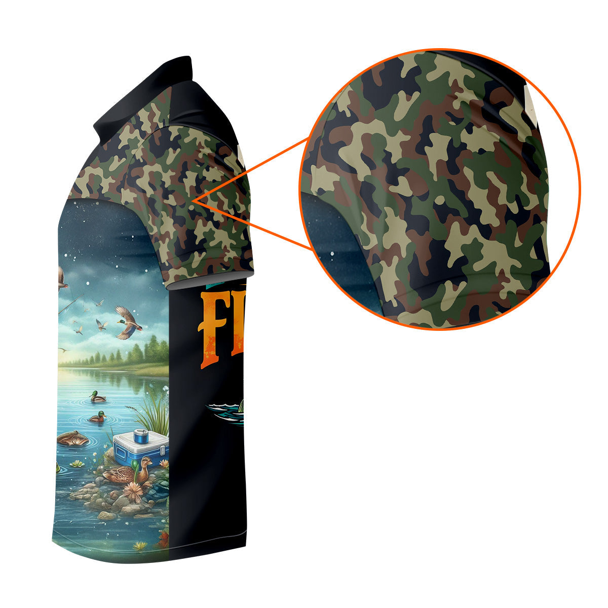 Just A Man Who Loves Fishing Camo Fishing Shirt, Fisherman Gift, SPF Shirt For Men