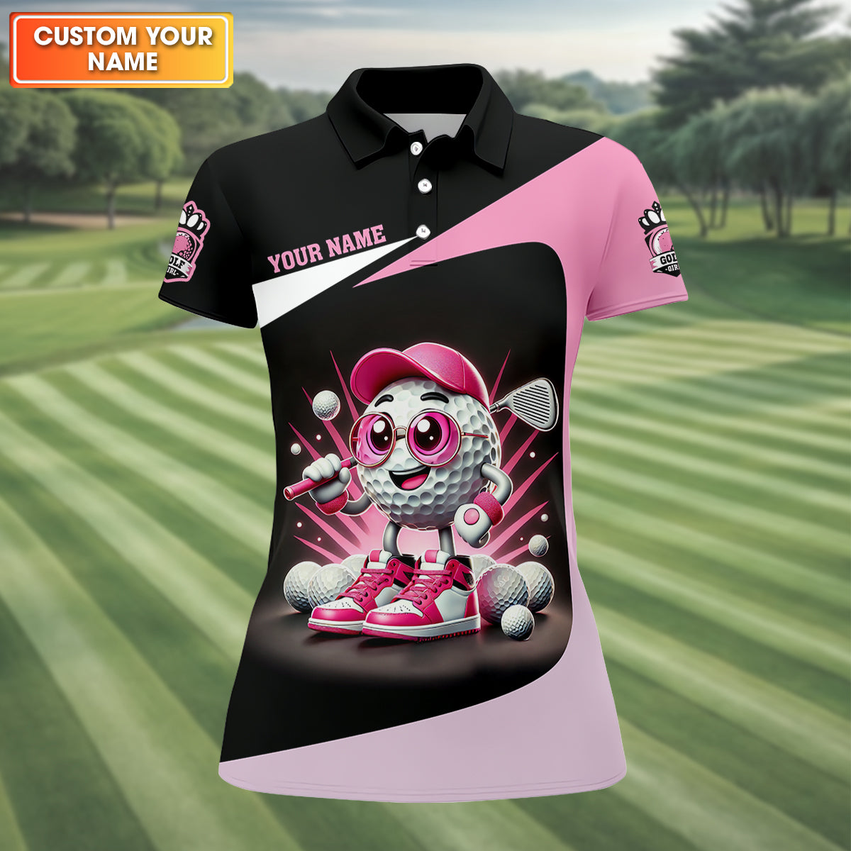 It Takes A Lot of Balls To Golf The Way I Do Custom Womens Golf Polo ShirtWomens Golf Gifts