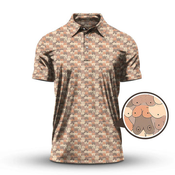 Funny Golf Pattern Golf Shirt For Men, Christmas Golf Shirt Polos, Men Golf Apparel