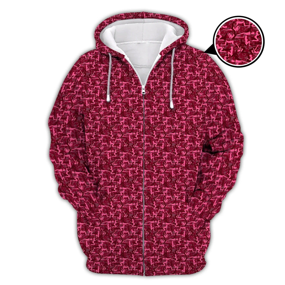 Funny Golf Pattern Polos Pink Golf Shirt For Men, Christmas Golf Shirt Polos, Men Golf Apparel